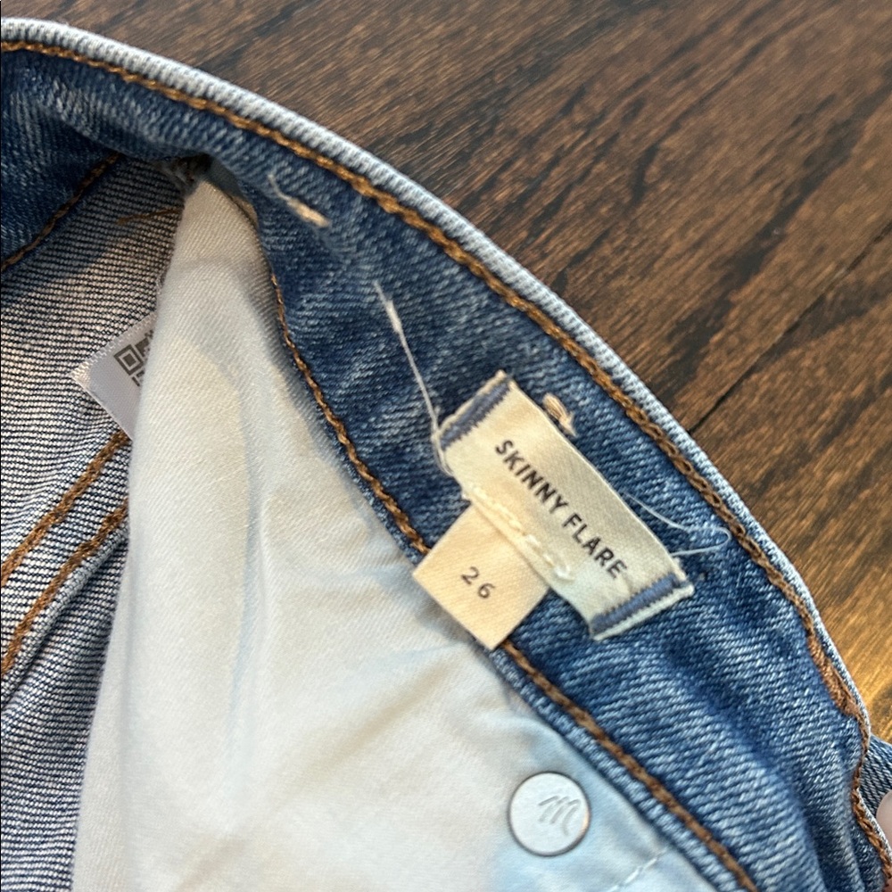 Madewell Women’s Light Blue Skinny Flare Jeans Size 26 - Picture 4 of 12